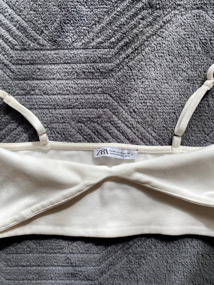 Beyaz Midi Spor Bralet - Görsel 3