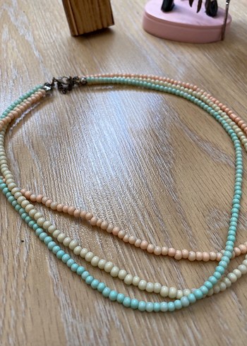 Boncuklu Bohem Kolye - Görsel 2