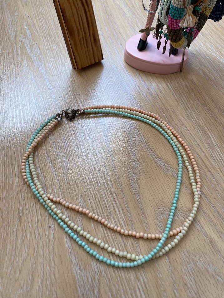 Boncuklu Bohem Kolye - Görsel 3