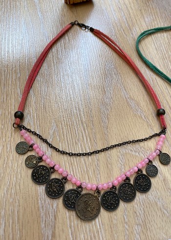 Bohem Mini Boncuklu Kolye - Görsel 3