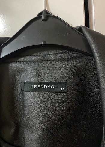 Siyah Deri Kemerli Ceket - Görsel 4