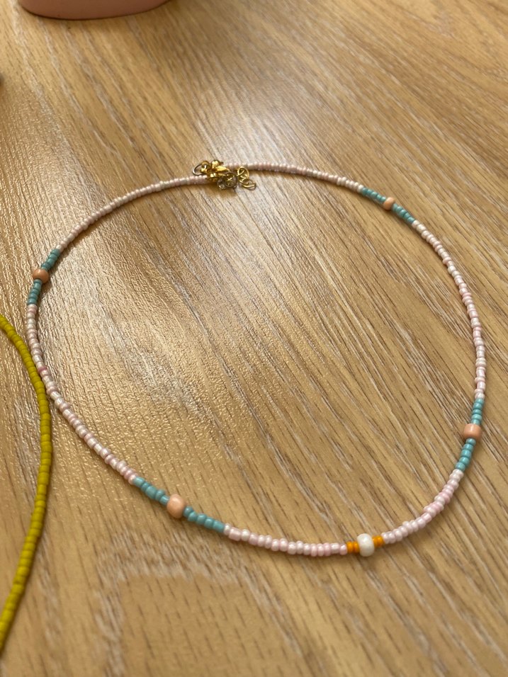 Bohem Mini Boncuklu Kadın Kolyesi - Görsel 3