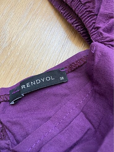 38 Beden mor Renk Mor crop bluz