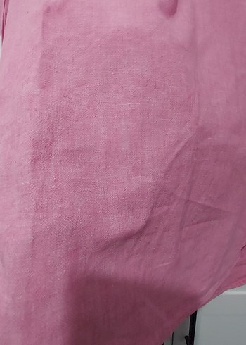 l Beden pembe Renk Pembe Keten Tunik