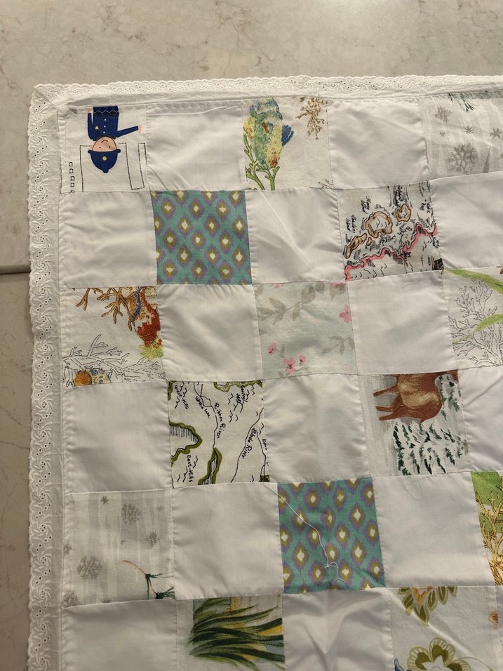 Patchwork bebek çok amaçlı örtü - Görsel 3