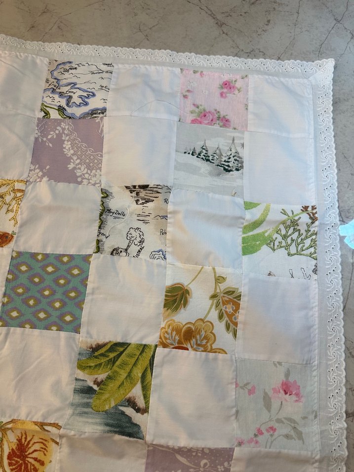 Patchwork bebek çok amaçlı örtü - Görsel 5