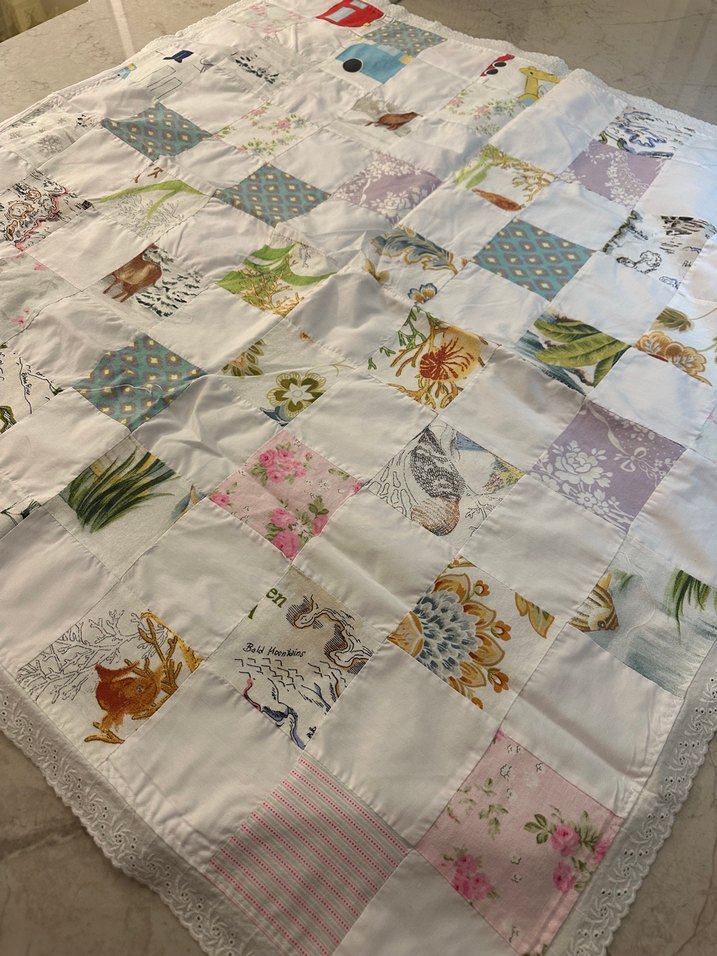 Patchwork bebek çok amaçlı örtü - Görsel 2