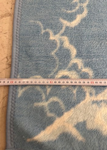 Bebek battaniyesi kışlık mavi beyaz - Görsel 8