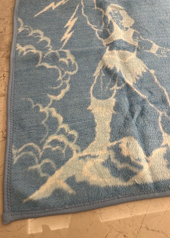 Bebek battaniyesi kışlık mavi beyaz - Görsel 2