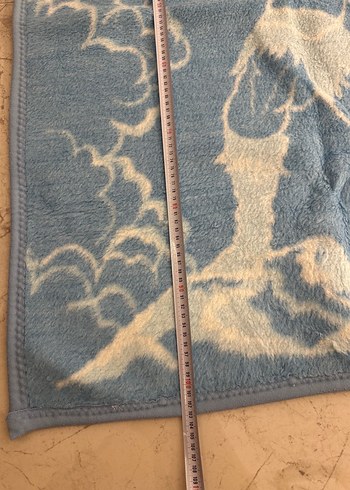 Bebek battaniyesi kışlık mavi beyaz - Görsel 7