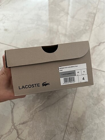 37 Beden beyaz Renk Lacoste gripshot kadın ayakkabı