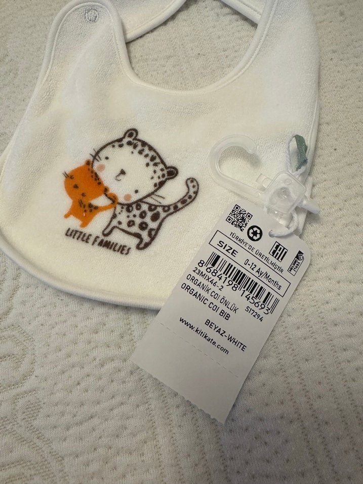 Kitikate Organik coi bebek önlüğü - Görsel 3