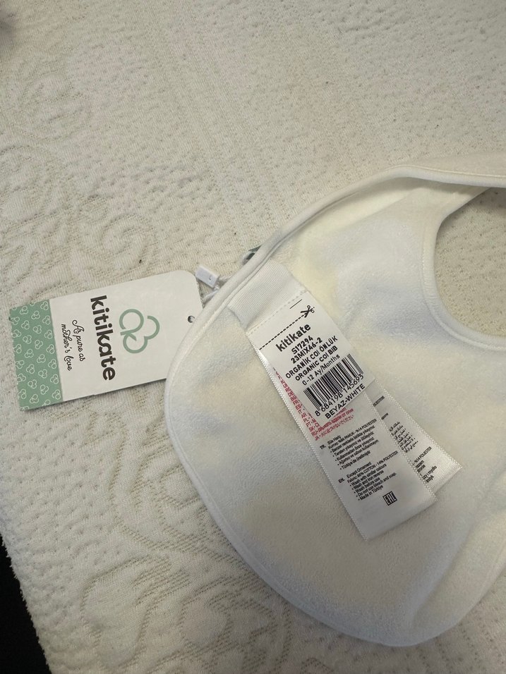 Kitikate Organik coi bebek önlüğü - Görsel 4