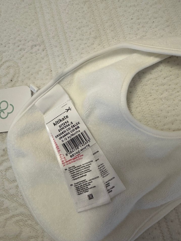 Kitikate Organik coi bebek önlüğü - Görsel 5