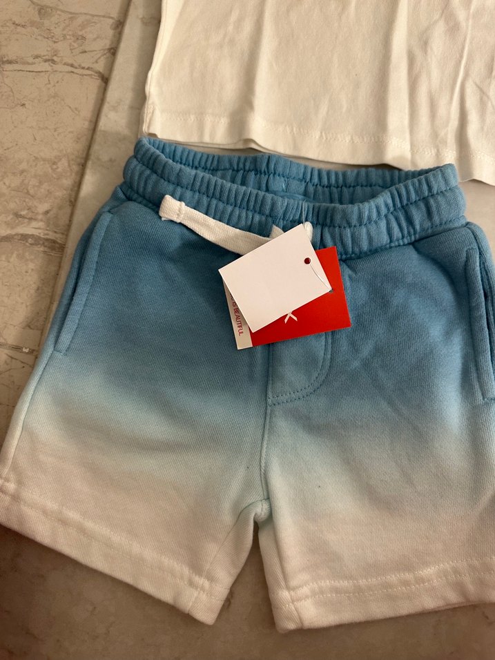 Bebek alt üst şortlu takım - Görsel 5