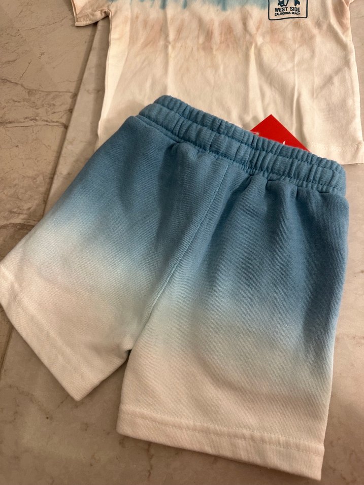 Bebek alt üst şortlu takım - Görsel 4