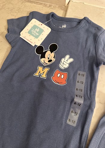 Mickey bebek zıbın ve şortlu takım - Görsel 3