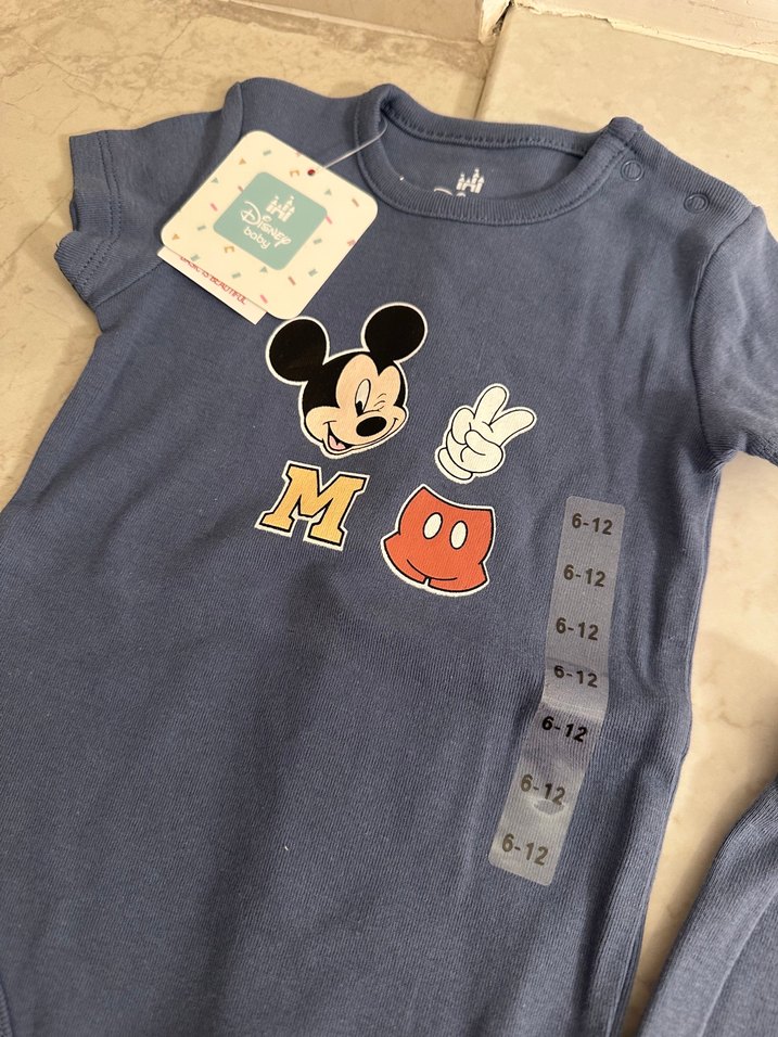 Mickey bebek zıbın ve şortlu takım - Görsel 3