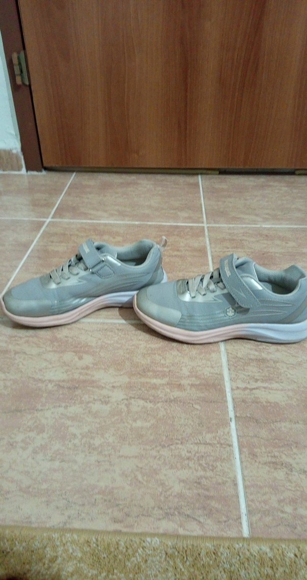 Kız Çocuk Gri Spor Ayakkabı - Görsel 3