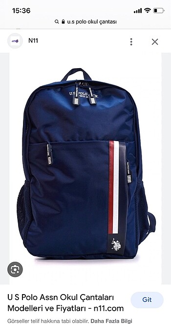U.s Polo Assn okul sırt çantası