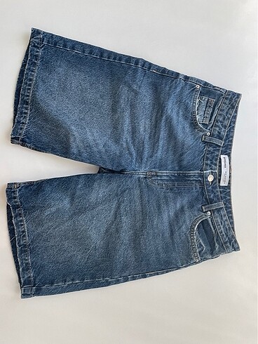 Bershka Kot Capri Şort