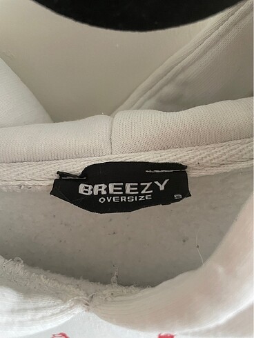 s Beden beyaz Renk Oversize Kalın Beyaz Sweatshirt - Brezzy