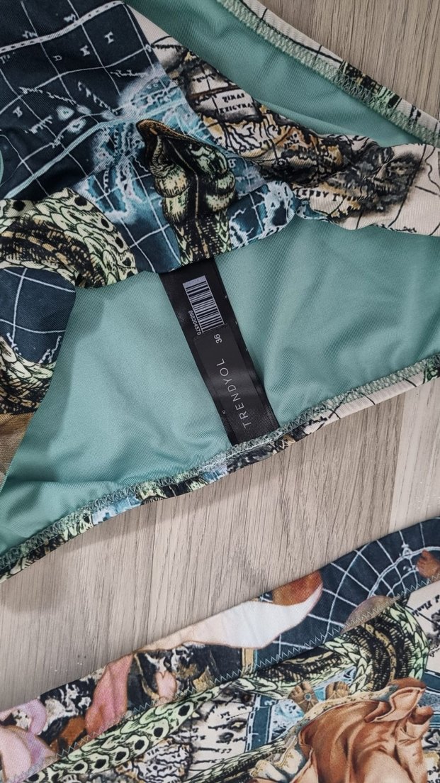 Desenli Bohem Mini Bikini Takımı - Görsel 3