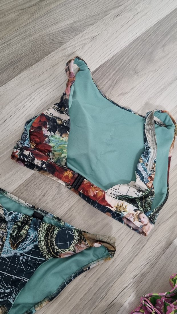 Desenli Bohem Mini Bikini Takımı - Görsel 4