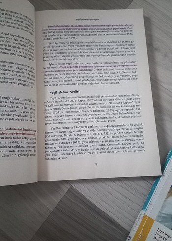 Yeşil İşletmeler Teori ve Uygulamalar Kitabı - Görsel 3