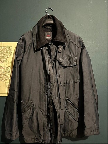 Vintage Oversize Yağmurluk kumaşlı mont