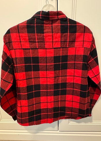 Erkek Çocuk Kırmızı Kareli Uzun Kollu Gömlek - Görsel 2