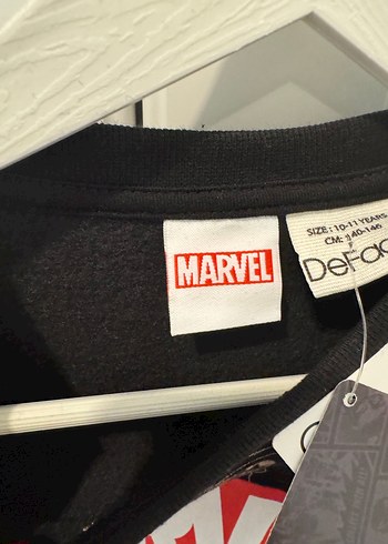 Marvel Baskılı Siyah Erkek Çocuk Sweatshirt - Görsel 5