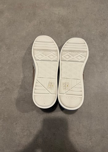 Bej Platform Topuklu Kadın Spor Ayakkabı - Görsel 9