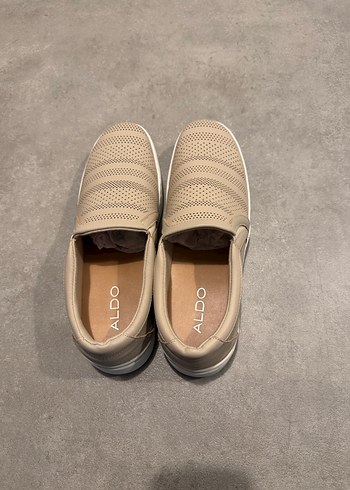 Bej Platform Topuklu Kadın Spor Ayakkabı - Görsel 3