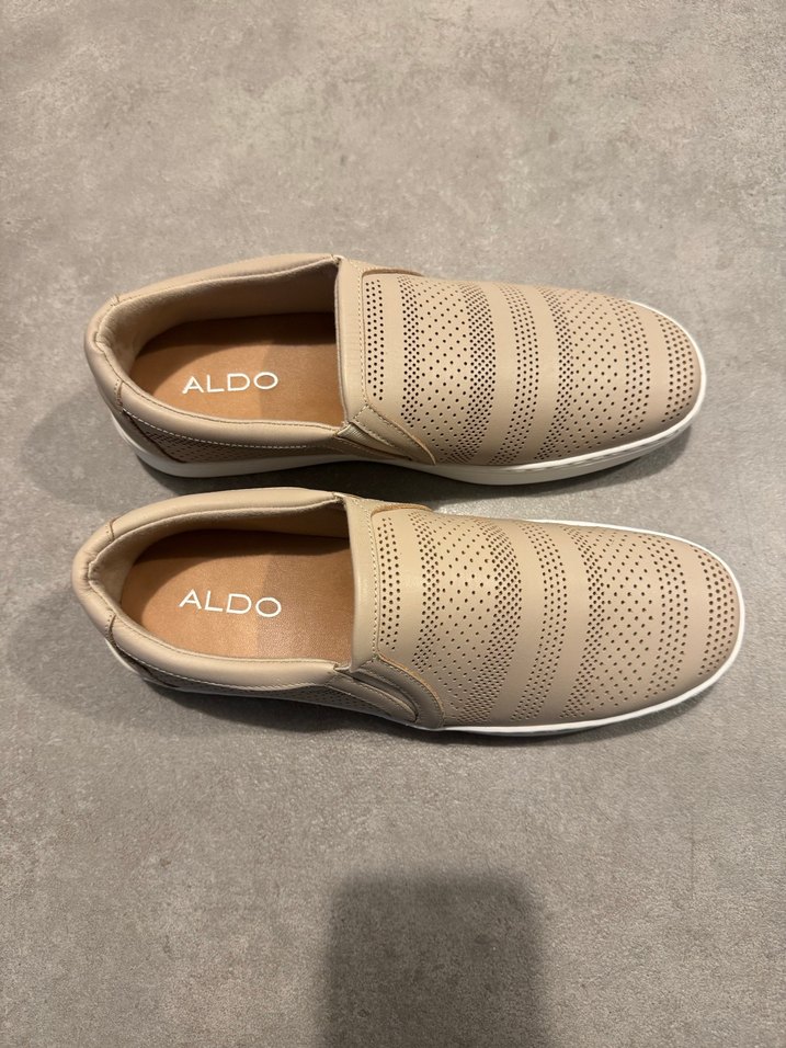 Bej Platform Topuklu Kadın Spor Ayakkabı - Görsel 2