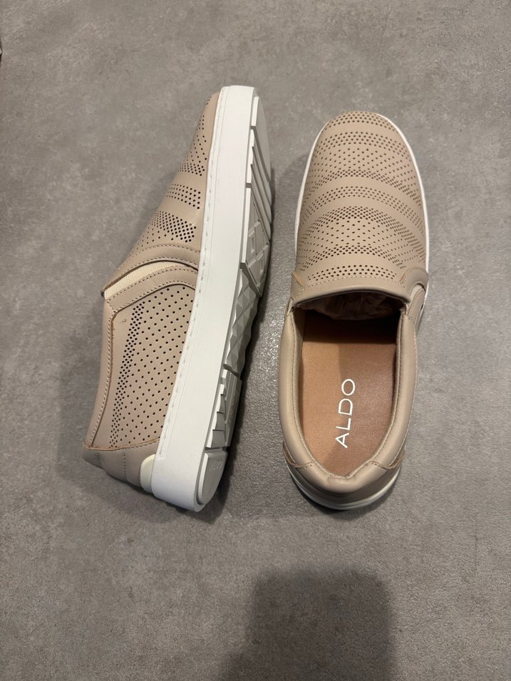 Bej Platform Topuklu Kadın Spor Ayakkabı - Görsel 4