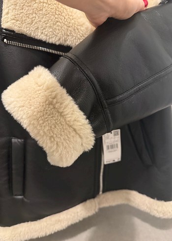 ETİKETMANGO Kahverengi Kürklü Deri Kadın Ceket - Görsel 8