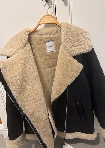 ETİKETMANGO Kahverengi Kürklü Deri Kadın Ceket - Görsel 3