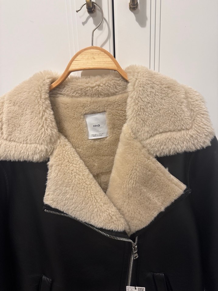 ETİKETMANGO Kahverengi Kürklü Deri Kadın Ceket - Görsel 5