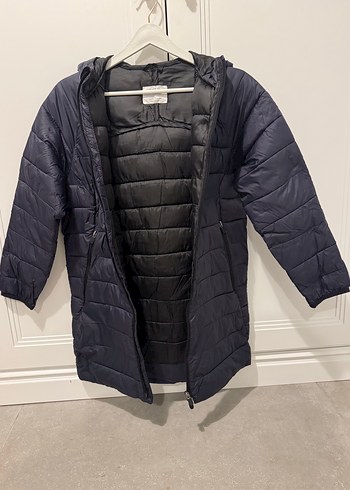 ZARA Erkek Çocuk Lacivert Fermuarlı Kapüşonlu Mont - Görsel 2