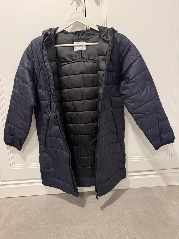 ZARA Erkek Çocuk Lacivert Fermuarlı Kapüşonlu Mont - Görsel 2