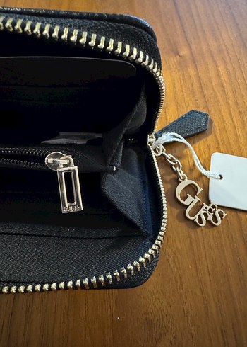 SIFIR Guess Siyah Deri Fermuarlı Kadın Cüzdanı - Görsel 5