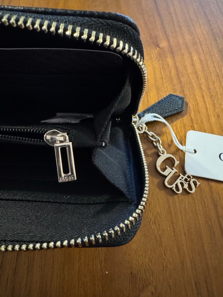 SIFIR Guess Siyah Deri Fermuarlı Kadın Cüzdanı - Görsel 5