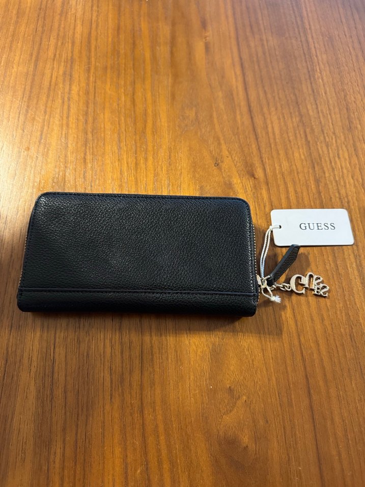 SIFIR Guess Siyah Deri Fermuarlı Kadın Cüzdanı - Görsel 2
