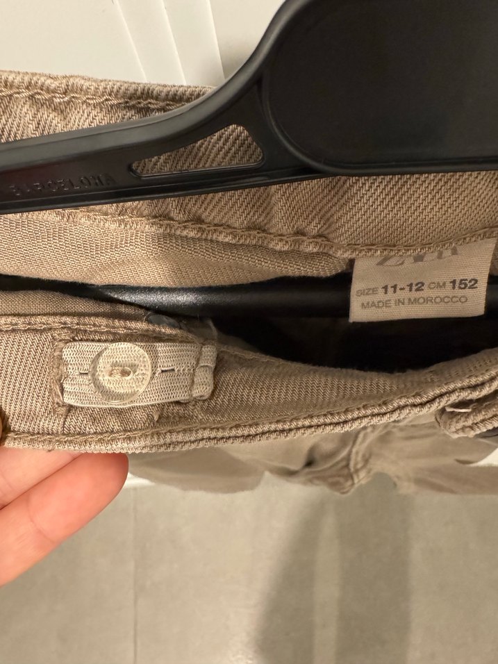 ETİKETLİ ZARA Bej Slim Fit Denim Pantolon — görsel 7/7