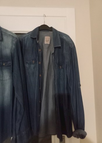 İKİ ADET KOT GOMLEK L BEDEN - Görsel 6