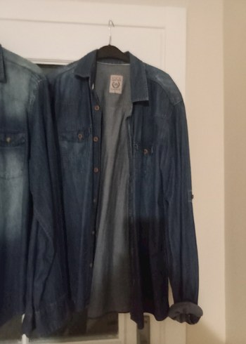 İKİ ADET KOT GOMLEK L BEDEN - Görsel 7