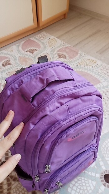  Beden Renk Okul çantası lila sırt çantası çok bölmeli çok gözlü 