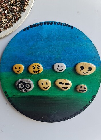 3lü magnet, buzdolabı süsü, ifadeli suratlar