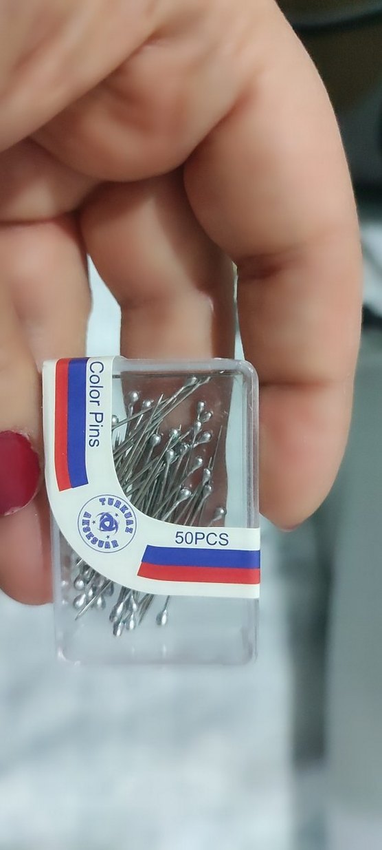 50 Parça Beyaz Renkli Tırnak Süsleme Toplu İğne - Görsel 2